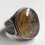mose agate ring