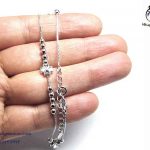 قیمت دستبند نقره زنانه طرح گل و قلب