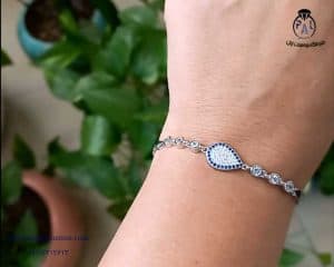 خرید دستبند نقره زنانه چشم نظر با قیمت مناسب