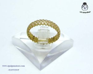 فروش انگشتر نقره زنانه طرح پرنس طلایی با قیمت مناسب